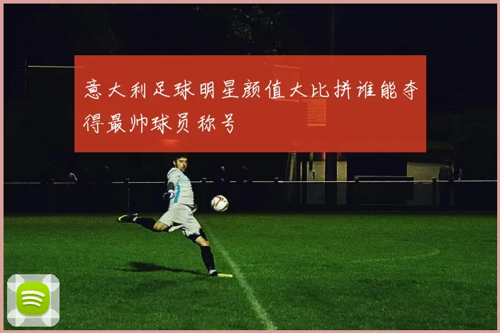 意大利足球明星颜值大比拼谁能夺得最帅球员称号
