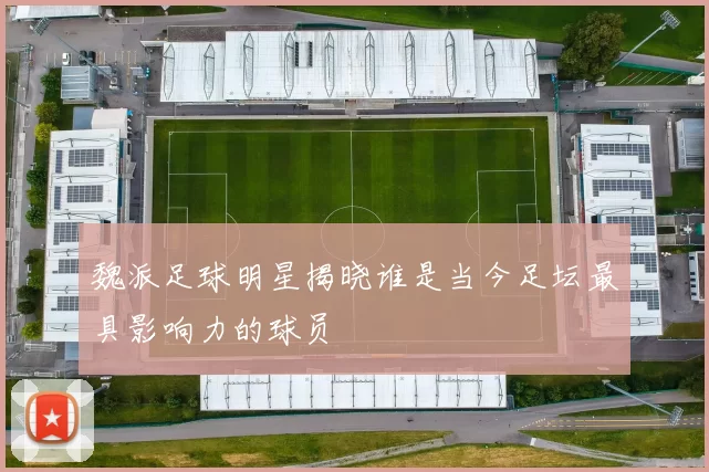 魏派足球明星揭晓谁是当今足坛最具影响力的球员